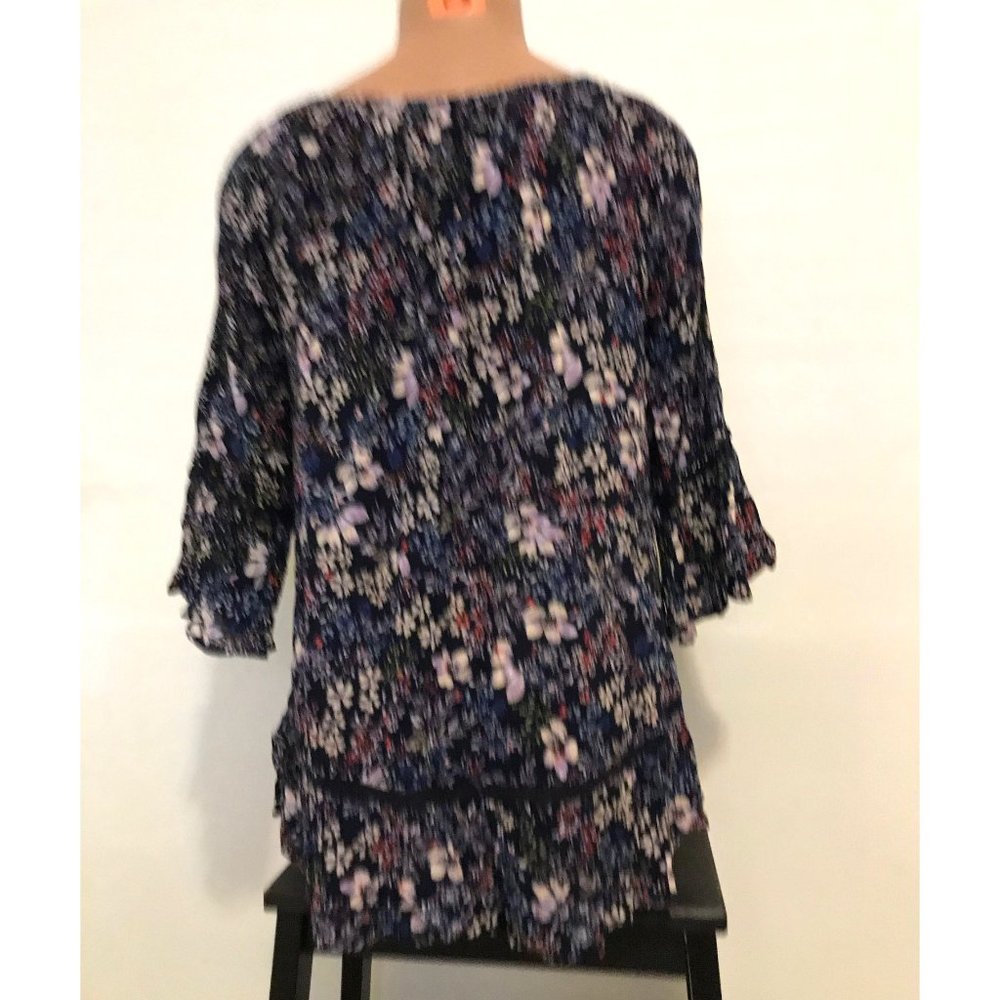 Fever Ruffle Floral Top Size M - Picture 3 of 8